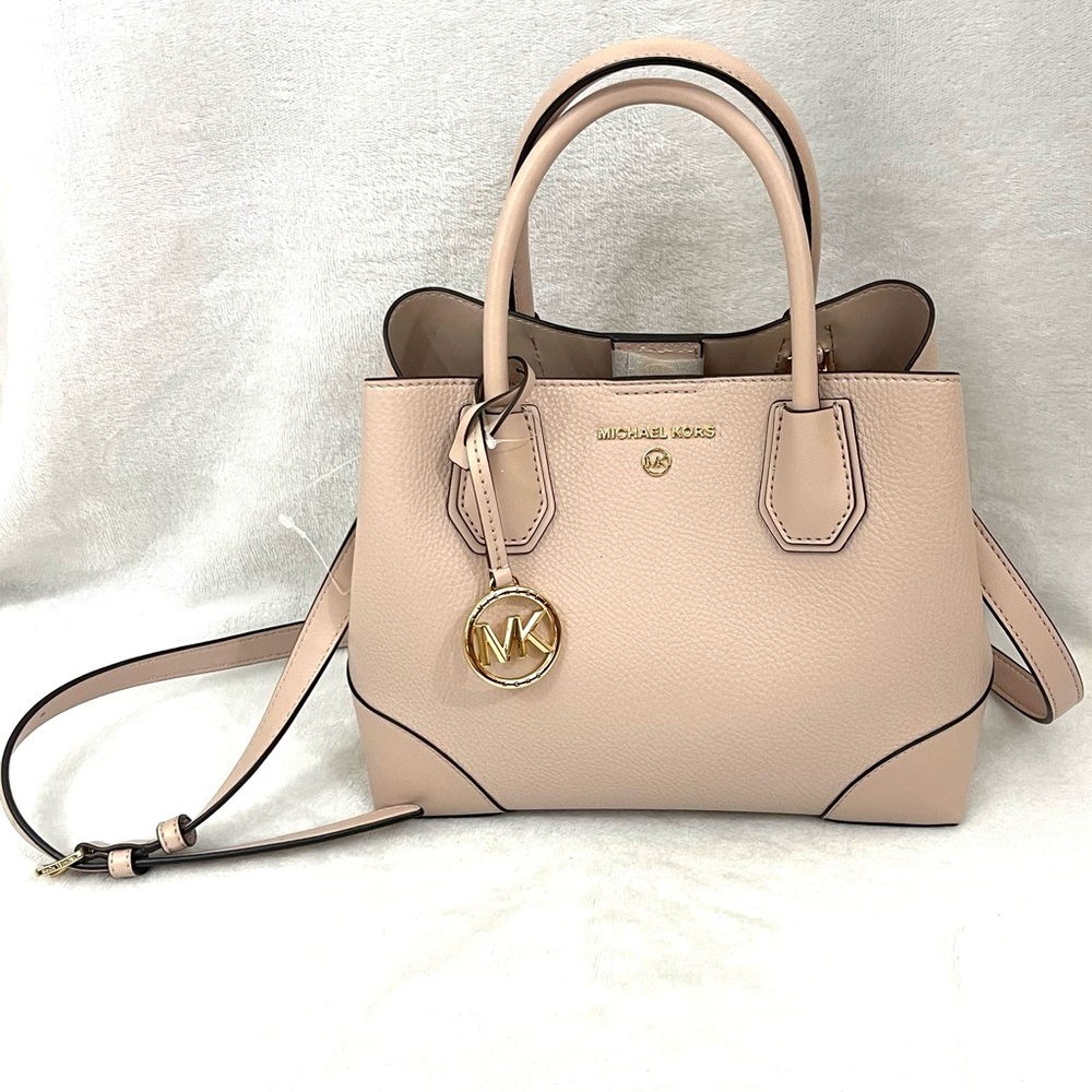 Michael Kors Mercer Gallery Soft Pink Small Tote Pastel Career Business Chic